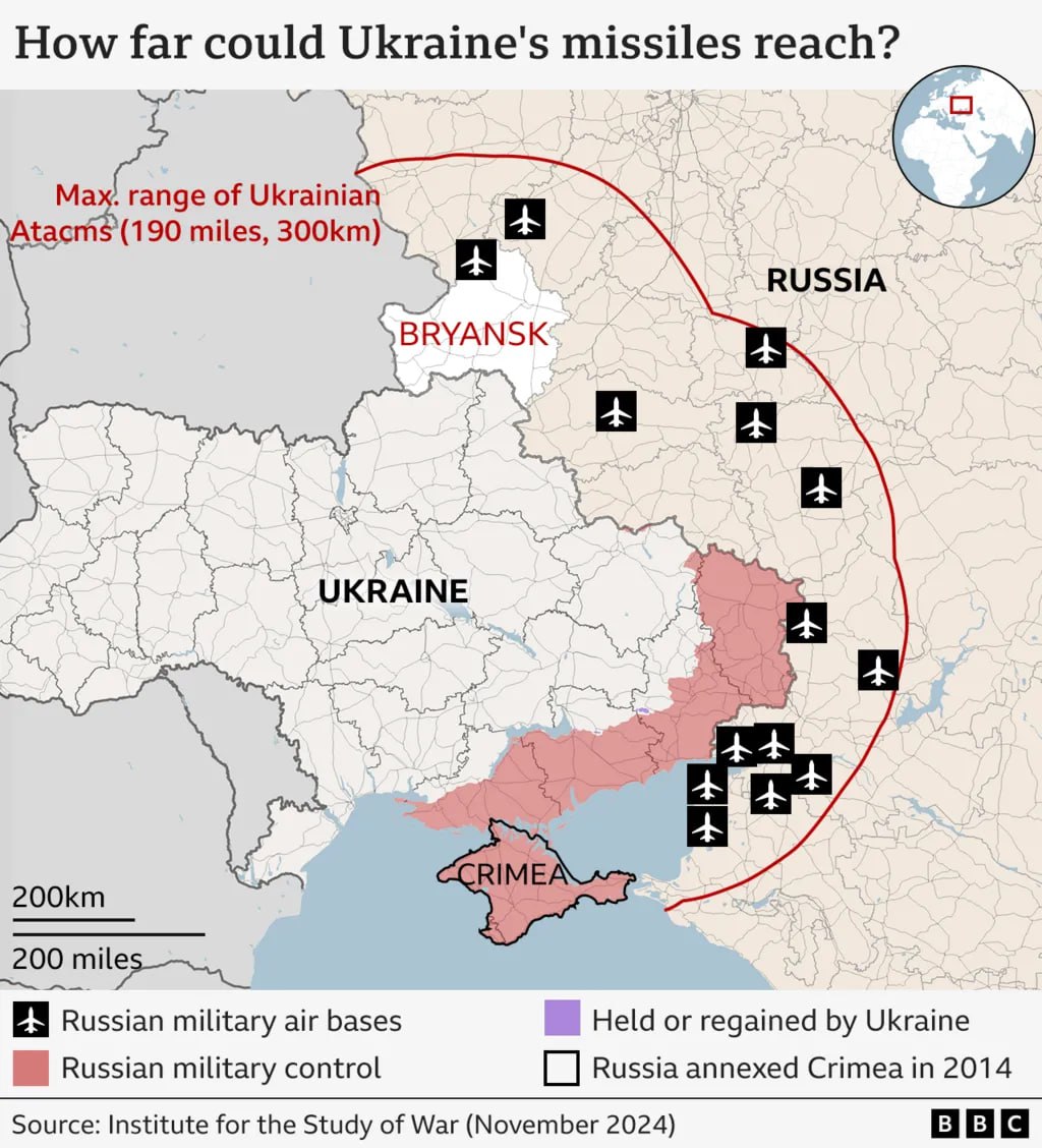 Atacms déployés  l'Ukraine frappe la région russe de Briansk