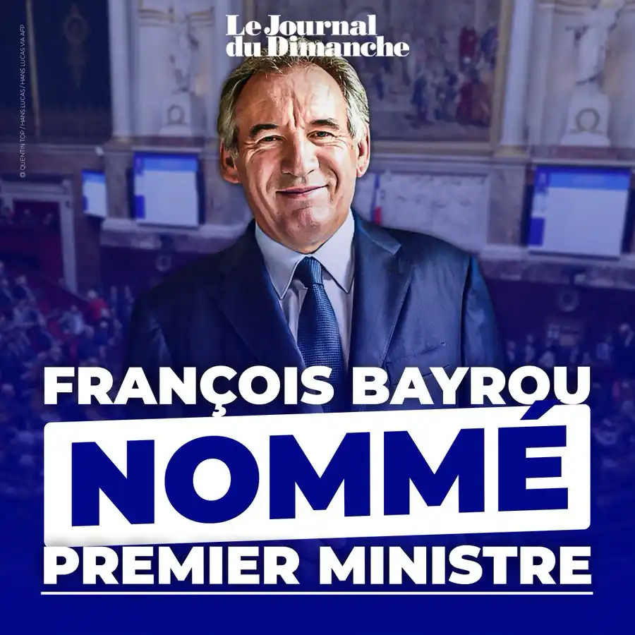 Macron nomme François Bayrou Premier ministre pour relancer son quinquennat