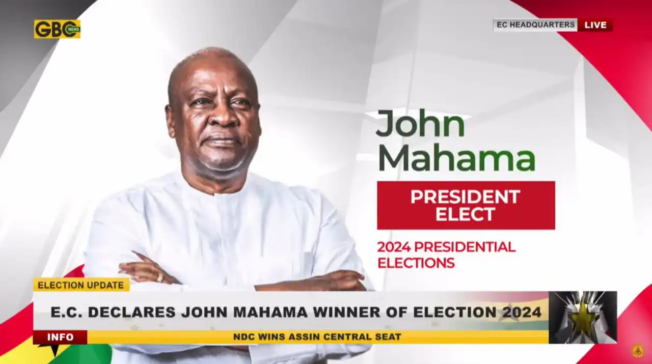 La victoire de John Dramani Mahama au Ghana "est une rupture" avec les anciens systèmes de gouvernance