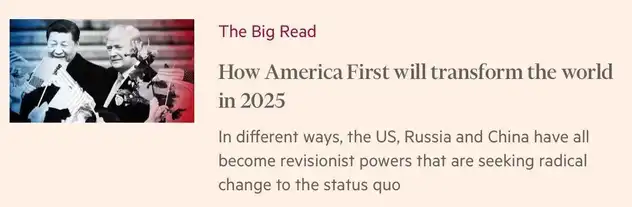 évolution de la situation sous le nouveau président américain Trump