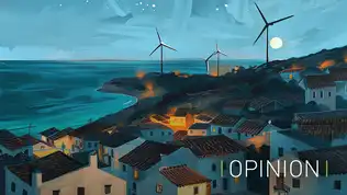 Pylônes électriques en France au coucher du soleil