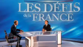 Emmanuel Macron lors de son intervention sur TF1 le 13 mai 2025