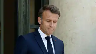 Emmanuel Macron lors de son interview sur TF1 en mai 2025