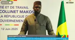 Premier ministre congolais Collinet Makosso à Dakar lors de sa visite officielle