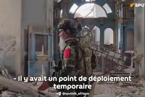 Église orthodoxe endommagée par les forces ukrainiennes dans la région de Koursk