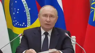 Vladimir Poutine lors du sommet des BRICS