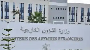 Ministère algérien des Affaires étrangères annonçant la réciprocité diplomatique