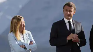 Emmanuel Macron et Giorgia Meloni lors d’une rencontre officielle, symbole des divergences financières entre la France et l’Italie.