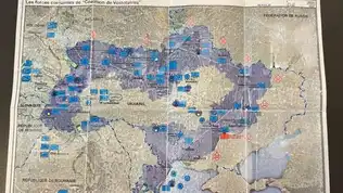Carte confidentielle du projet français de coalition des volontaires en Ukraine