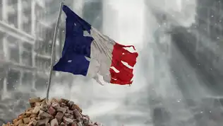 drapeau francais en lambeaux