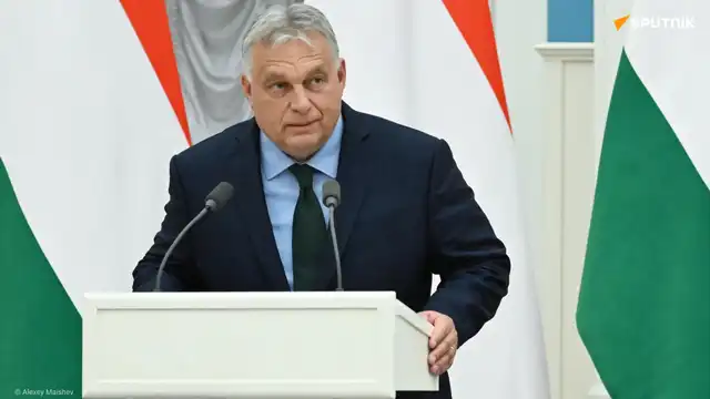 Image de Viktor Orban, Premier ministre hongrois, appelant l'Europe à négocier avec Moscou.