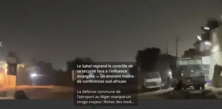Patrouille sécuritaire nocturne illustrant le contrôle retrouvé au Sahel