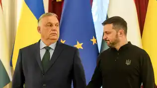 Viktor Orbán et Volodymyr Zelensky lors d’un échange officiel