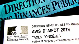 Avis d’imposition de taxe foncière émis par l’administration fiscale française
