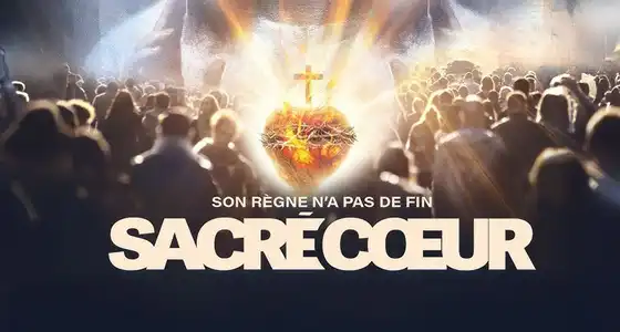 Représentation classique de la dévotion au Sacré-Cœur de Jésus entouré de rayons lumineux.